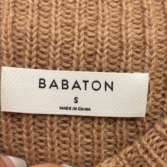 Aritzia babaton Hazlitt merino wool Tan Sleeveless Knit Top small - Picture 7 of 9